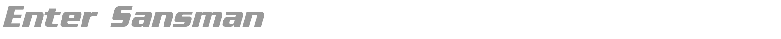 Enter Sansman Bold font preview